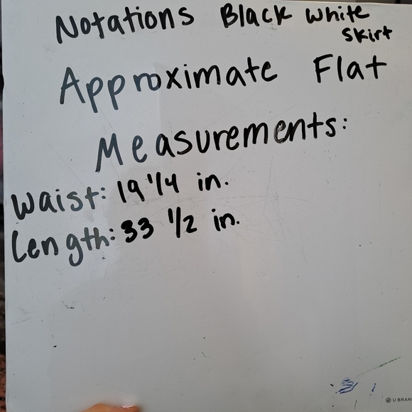 Notations Black White Tiered Boho Whimsygoth Beach Elastic Waist Maxi Skirt Sz L - Picture 5 of 5